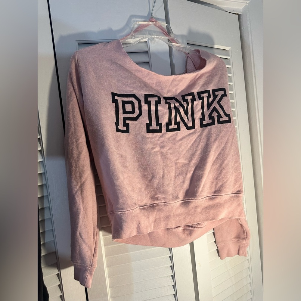 🌸2 for $40🌸 Bundle of TWO PINK Cropped Sweatshirts - Picture 3 of 5